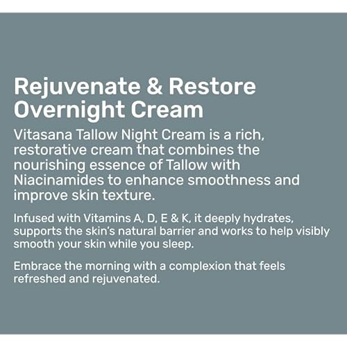 Rejuvenate& Restore Overnight Tallow Night Cream - 2 oz (57g)