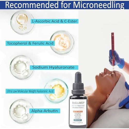 15% CE+Ferulic Vitamin C Serum for Face with C-Ester, Alpha Arbutin & Ultra Low Molecule Hyaluronic Acid