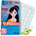 Invisible Hydrocolloid Pimple Patches for Face ? Triple Action Acne Protection, Makeup Cover, 6X Advanced Absorption Technology, Waterproof & Sweatproof, Travel-Friendly (2 Sizes, 72 Count)