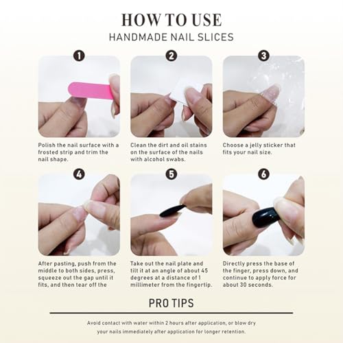 Star Moon Press on Nails Long Stiletto Fake Nails Pure Handcrafted Nail Mirror Effect Glue on Nails Glitter False Nail with Design Rhinestone Stick on Nail for Women Girls Luxury Manicure (M)
