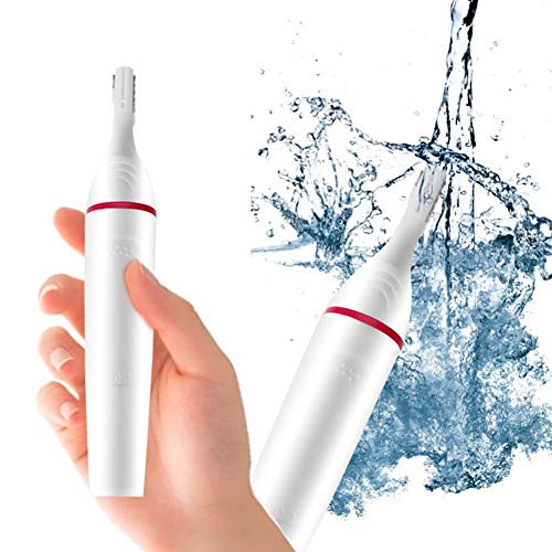 ZJchao 4-in-1 Women Hair Trimmer, Dry&Wet Body Shaver Groomer Nose Eyebrow Bikini Shaver with 4 Replaceable Detachable Cutter Head and Washable