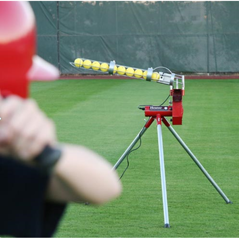 Heavy Duty Softball Pitching Machine with Auto Feeder - Variable Speed 12" Pitching Machine