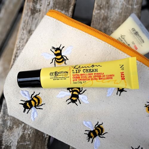 C.O. Bigelow Lemon Body Cream No. 005, 8 oz. & Lemon Lip Cream Trio, 0.5 oz. (Pack of 3)