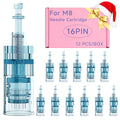 12Pcs 16 Pin Microneedling Pen Replacement Cartridges Dr Pen M8, 0.25mm