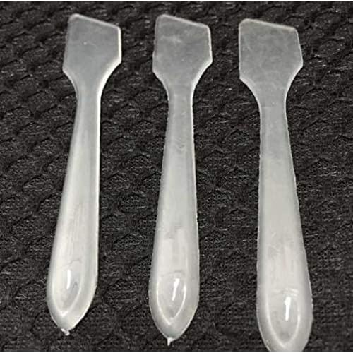 100PCS Translucent Makeup Frosted Tip Spatula Cosmetic Mask Spatula for Mixing and Sampling,Disposable Mask Stick Cream Mixing Spatulas Spoon Makeup Cosmetic Make Up Tools