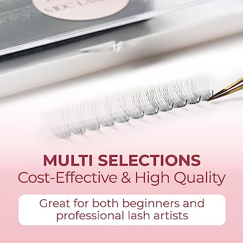 Promade Eyelash Fans 1000 Fans 5D-20D Premade Volume Lash Extensions C/CC/D Curl 10-18mm Length 0.05/0.07 Thickness Ultra Speed Promade Premade Pre Pro Made False Eyelashes Pestanas