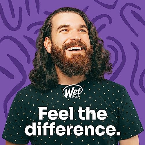 Wet Brush Men's Detangling Comb, Black, Wide Tooth Comb for Dry & Wet Hair, Ultra-Soft IntelliFlex Bristles, Men's Detangler, All Lengths, Everyday Hair Care Routine