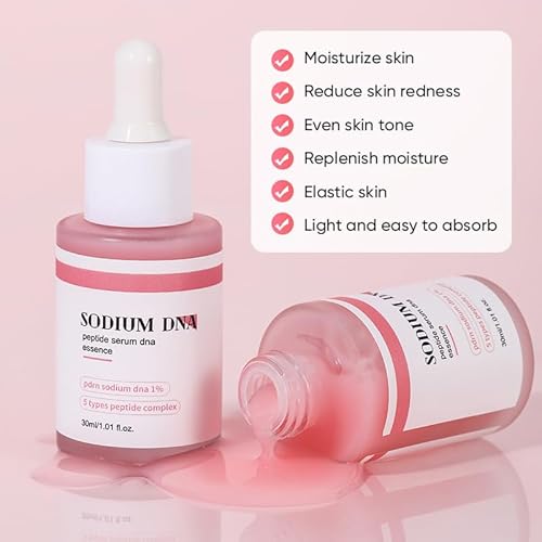 Sodium DNA Peptide Serum, Pink glow serum, Peptide, Niacinamide, Hydrating & Moisturizing & Firming, Uneven Skin Tone