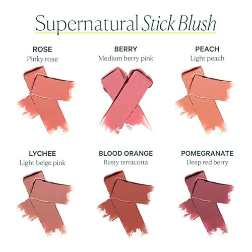Well People Supernatural Stick Multi-Use Blush, Creamy, Hydrating Blush Stick For A Pop Of Color, Multi-use, Vegan & Cruelty-free, Pomegranate