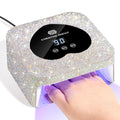 UV Nail Lamp, CHRISTINE SHELLY UV Light for Gel Nails, 48W Plug-in Mini Diamond Nail Lamp Nail Dryer with Touch Control Auto Sensor and 3 Timer Settings Nail Light Curing Lamp, Home