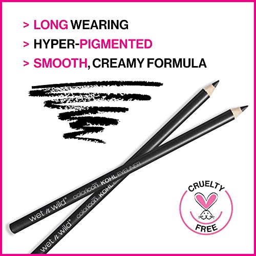 About Face Fuzz-Free Facial Razors for Shaving & Exfoliating - Includes 3 Beauty Groomers & wet n wild Color Icon Kohl Eyeliner Pencil Black, Long Lasting, Highly Pigmented