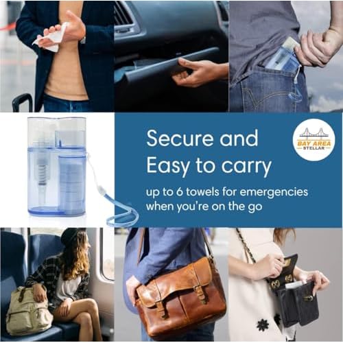 Compressed Towel Tablets 100PCS with Water Carrying Case for Outdoor, Traveling, Camping, Sports, Baby, Home