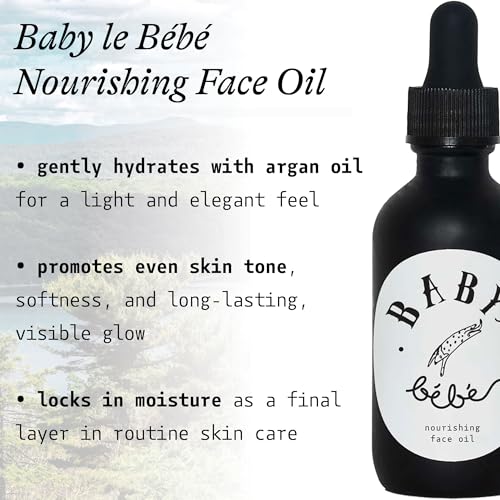 Nourishing Face Oil Hydrating Face Oil for Glowing Skin- Vegan Formula with Argan Oil, Clary Sage, Rosemary, and Carrot Seed Oil- Lightweight, Fast Absorbing- 2 fl oz