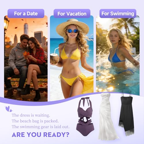 Bikini Trimmer for Women, Shaver for Private Area, 3 in 1 Electric Razors for Leg Body Armpit Pubic Hair Shaving, Ceramic Blade,Smooth Gentle Shave,USB-C Charge Dock,Cordless and Rechargeable (Purple)