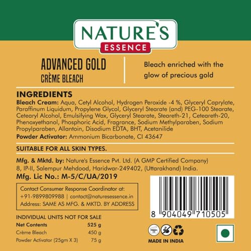 Nature Herbal Advanced Gold Creme Bleach 43 Grams