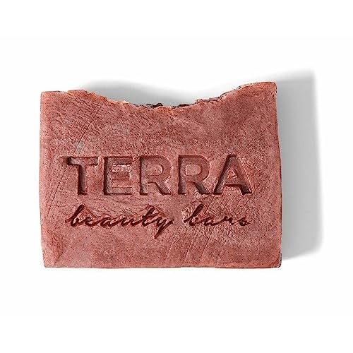 Terra Beauty Naked Rose Solid Facial Cleansing Bar with Brazilian Rose Clay and Rosehip Powder