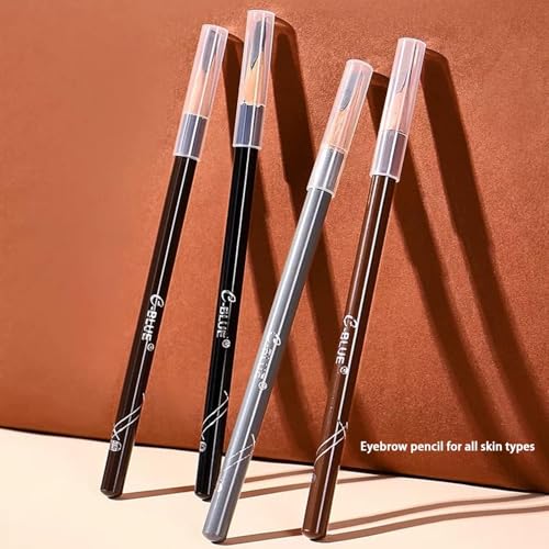 GLO&RAY GLORAY Brow Pencil for Defined Eyebrows 2.2g, 1 Count (Pack of 1), Black