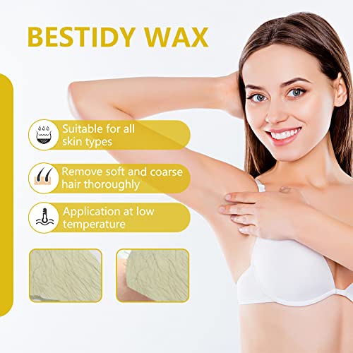 Bestidy Hard Wax Beads for Hair Removal, Sunflower Scent, Wax Beads 450g