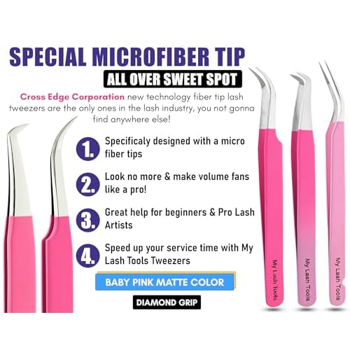 My Lash Tools New Isolation Lash Tweezers For Eyelash Extensions Best for Individual Isolation & Classic Lashes Japanese Stainless Steel Lightweight Precision Lashing Twisers (CEC-JP/05)