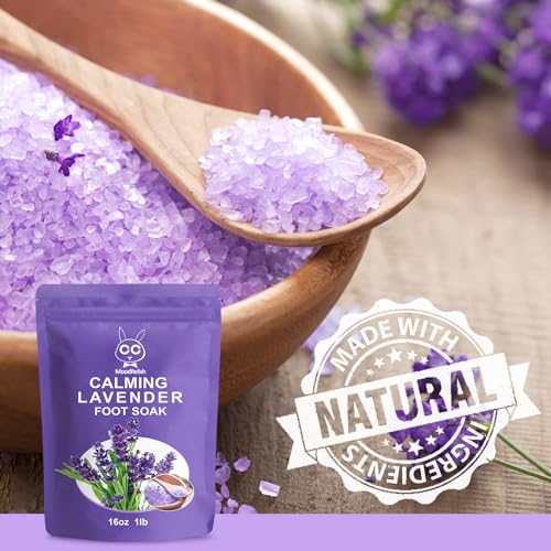 Foot Spa Bath Massager with Heat Bubbles and Vibration Massage and Jets, 16 OZ Calming Lavender Foot Soak Epsom Salt, Foot Soaker with Red Light, 22 Massage Rollers, Adjustable Temp - Pink