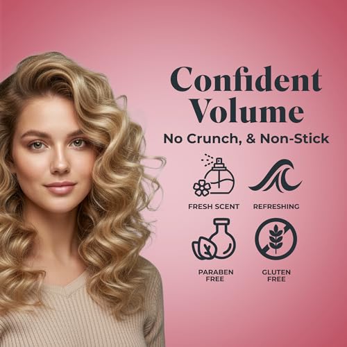White Rain Volumizing Mousse for Hair Volume - 12 Pack 5 oz Each, Lightweight Styling Volume Hair Mousse for Women, Frizz Control & Root Lift, Fresh Scent