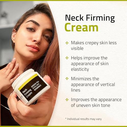 YEOUTH Neck Cream with Vitamin C, Skin Firming Moisturizer for Women and Men, Face and Neck Firming Cream Targets Double Chin, D?colletage, and Chest 2oz