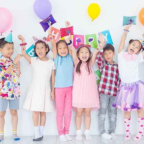 Abbylike 60 Pcs Gymnastics Party Favors 12 Dance Makeup Bag 12 Gymnastics Charm Bracelet 12 Girls Dance Hair Scrunchies 12 Sports Elastics Hair Ties 12 Gymnastics Keychains for Gift Birthday Supplies
