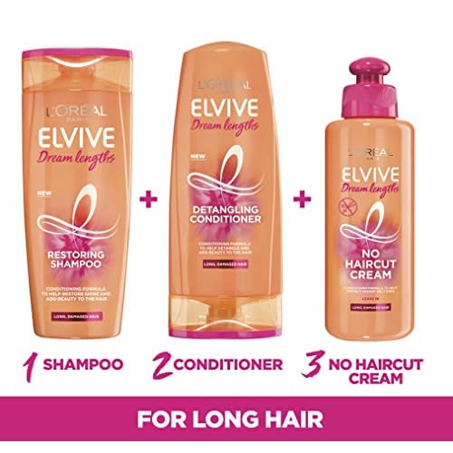 L'Oreal Paris Elvive Dream Lengths Hair Mask, Nourishing & Strengthening Treatment, Enriched with Castor Oil, For Long, Damaged Hair 300ml