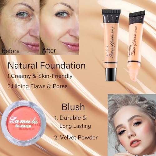 Makeup Set for Women, Makeup Full Kit for Beginners & Professionals, Travel Makeup Set for Teens & Adults, Makeup Gift Set for Girls, Eyeshadow Palette, Lip Gloss, Face & Eye Make up