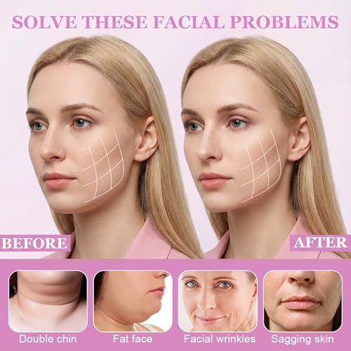 Face Tape Lifting Invisible, Neck Lift Tape, 200PCS V-Shaped Instant Face Lift Tape & Anti-Wrinkle Tape for Sagging Skin, Jowls, Neck, Double Chin, Super Thin Breathable.