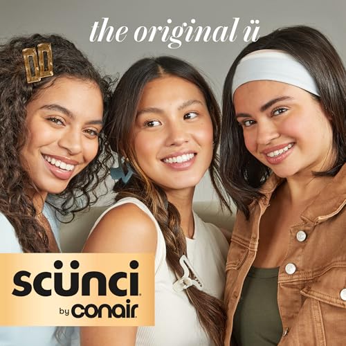 CONAIR Scunci Pearl Headband - ideal for all occasions- fashionable and trendy nonslip head band- hair accessories for women - holiday headwear - stocking stuffers - gifts for her -Ivory