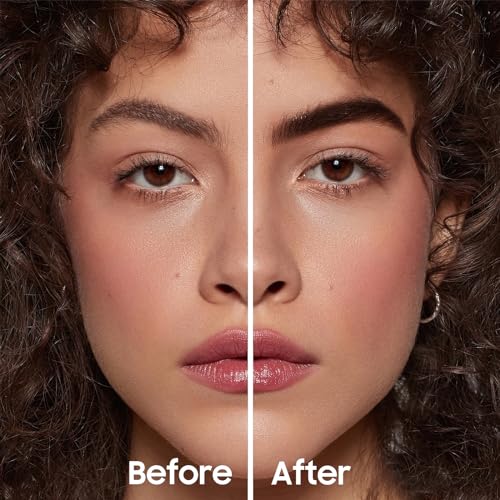 Eyebrow Gel - Easy Peel Off Tattoo Eyebrow Gel Waterproof & Transfer-Proof with Eyebrow Stencils, Create Full, Soft and Fuller & Defined-Looking Brows Makeup for Women & Girl (Gray Brown)