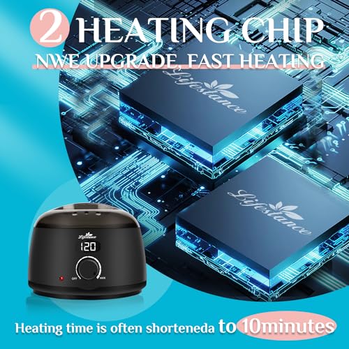 Lifestance Conical Silicone Wax Warmer Liner + L2 Digital Wax Warmer