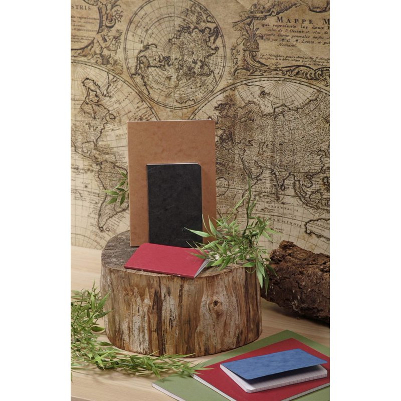 Large Clothbound Notebook with Elastic Closure - Green, 192 Pages