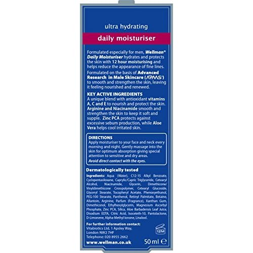 Wellman by Vitabiotics Daily Moisturiser 50ml