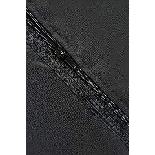 Betty Dain Glitz Salon Stylist Apron, Stylish, Lightweight, Versatile Color with Rhinestone Accents, Wrinkle Free Poly Nylon for Durability, Bottom Zipper Pockets, Adjustable Neck Closure, Black