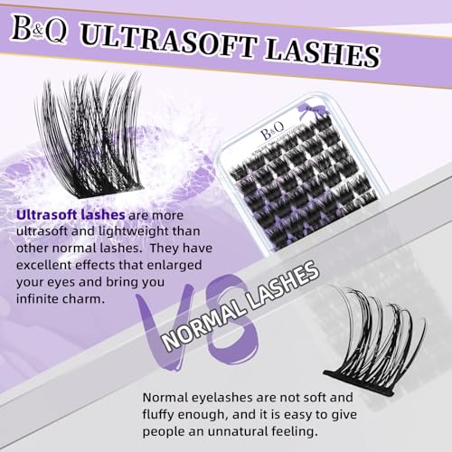 Lash Clusters F01 Fluffy Individual Lashes 84 Pcs Ultralight Eyelash Clusters DIY Cluster Eyelash Extensions at Home Wispy Lash Extension Light as Feather Cluster Lashes (F01-D-8-18mm)
