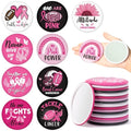Y1tvei Breast Cancer Awareness Mirrors - 36Pcs Pink Ribbon Motivational Encourage Gift for Christian, Survivor Portable Mini Mirror Inspirational Thanksgiving Birthday Gifts for Christmas Party Favors