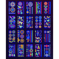 20 Sheets Glow in The Black Light Temporary Tattoos, Glow Party Supplies for Adults and Kids, 160+ Neon UV Glow Fluorescent Designs, Perfect for Neon Raves, Festivals, Birthday Parties and More