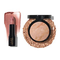 Baked Balance-n-Brighten Powder Foundation, Fair + Italian Marble Sheer Hydrating Lipstick, Al Fresco