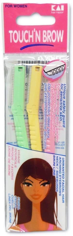 Touch N Brow Eyebrow Shaper, Razor, Shaver - 10pk