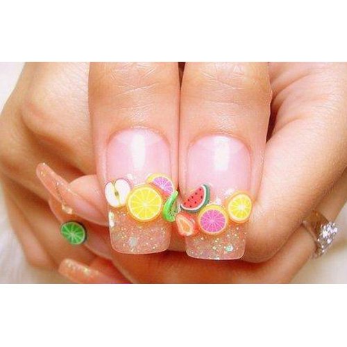 150pcs 3D Cute Designs Nail Art Fimo Canes Sticks Stickers Rods Gel Tips Manicure Decoration + Blade