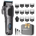 Hair Clippers for Men Professional, Cordless & Corded Barber Clippers for Hair Cutting with Package Case, Electric Grooming Kit for Home & Barber Use, LED Battery Display, Birthday Gift for Men