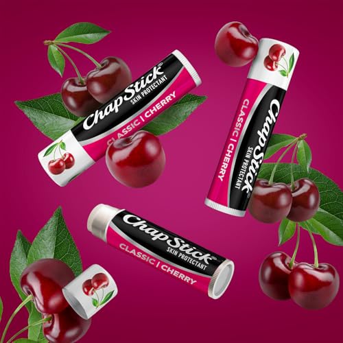 ChapStick Bulk Cherry Lip Balm 24-Count ??Fruity & Sweet Lip Moisturizer for Dry Lips, 0.15 Ea
