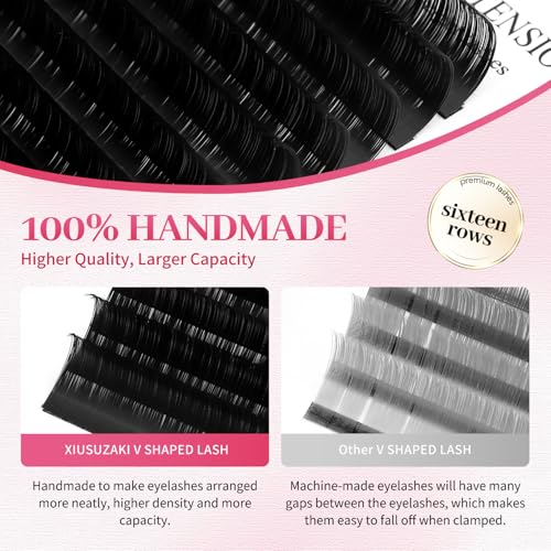 Eyelash Extensions 0.07mm Thickness Volume Lash Extensions C Curl Lashes Mix 10-17mm Pesta?as Pelo a Pelo Matte Black Volume Lashes Soft Lash Trays Individual Lashes Professional Use(0.07-C,10-17mm)