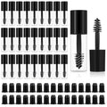 81PCS Empty Mascara Tubes with Wand, Mini 3ml Empty Mascara Bottles with Brush for Castor Oil, Small Sample Size Eyelash Growth Packing Tube Container with Applicator for Travel Home