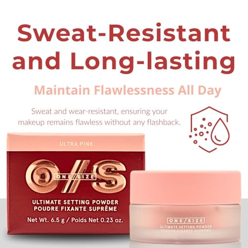 One Size Ultimate Blurring Setting Powder Travel Size - Ultra Pink - for Fair to Medium Skin Tones