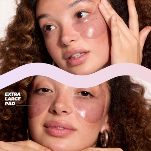 Vitamasques De-Puff Hydrogel Eye Pads with Lavender & Vegan Collagen, Under Eye Mask, Birthday Gifts For Women, Reduce Dark Circles, Puffy Eyes, Undereye Bags, Wrinkles - Under Eye Patches (Pack of 3)