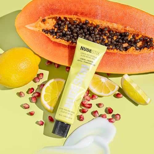 Nudestix 3-Step Citrus Renew Set for Sensitive Skin ? Travel-Size Cleanser, Exfoliator & Moisturizer Kit | Gentle, Vegan Skincare Routine with Vitamin C & Fruit Enzymes