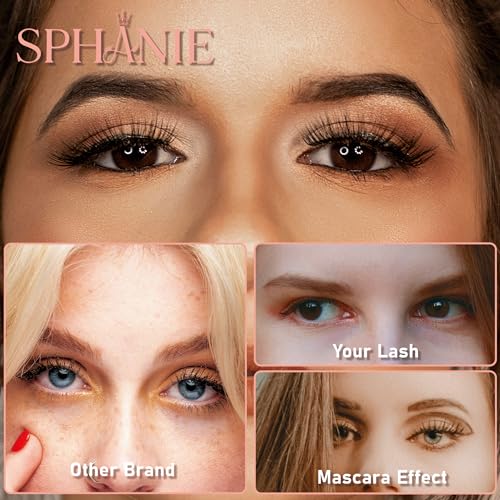 Natural Wispy Strip Lashes, 12.5mm Lightweight Faux Mink Lashes, 35mm Flared False Eyelashes for Everyday Natural Look, Soft & Comfortable, 5 Pairs